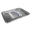 Home Plus Durable Foil 10-3/4 in. W X 15-1/2 in. L Cookie Sheet Silver , 2PK D70020